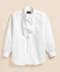 Brooks Brothers X Engineered Garments Cotton Oxford Ascot Collar Oversized Dress Shirt