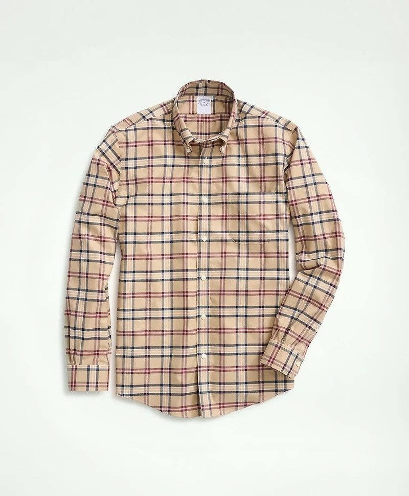 Regent Regular-Fit Non-Iron Stretch Twill Tartan Shirt