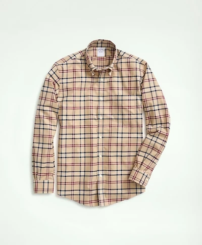 Regent Regular-Fit Non-Iron Stretch Twill Tartan Shirt