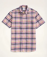 Regent Regular-Fit Sport Shirt, Short-Sleeve Madras