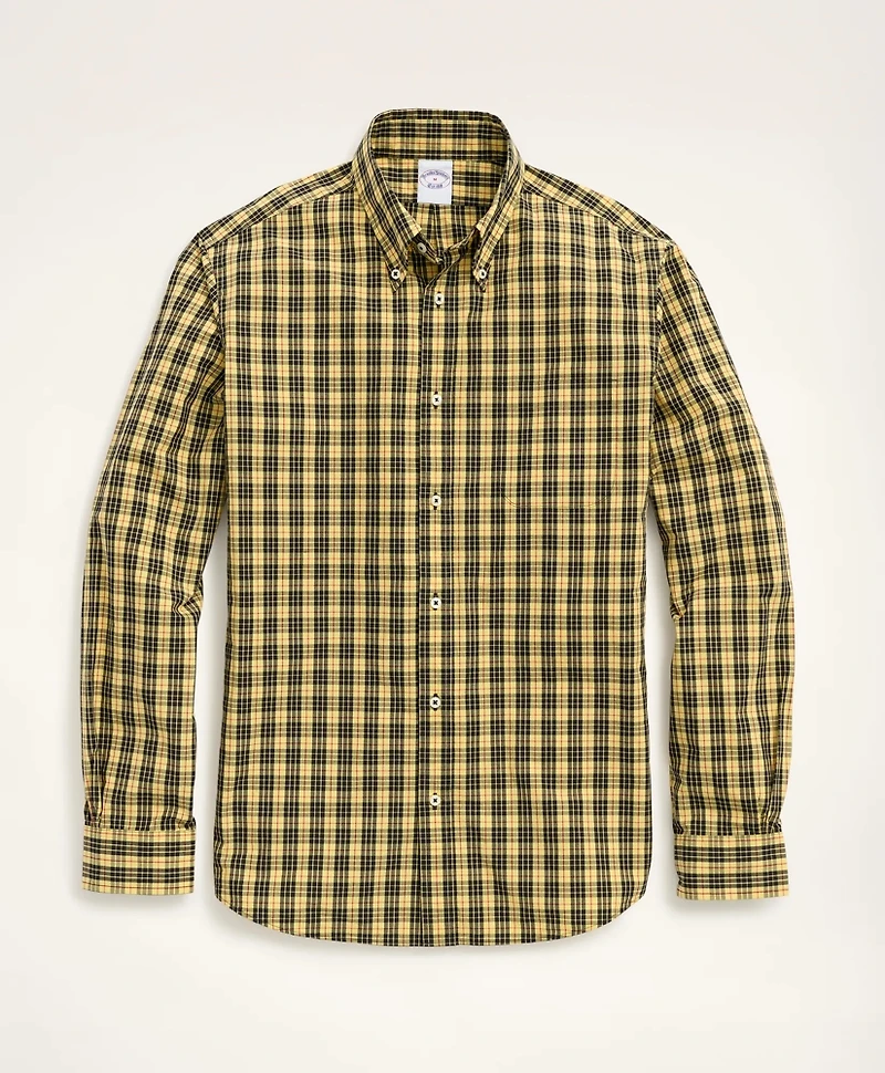Friday Shirt, Poplin Yellow Tartan