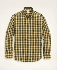 Friday Shirt, Poplin Yellow Tartan