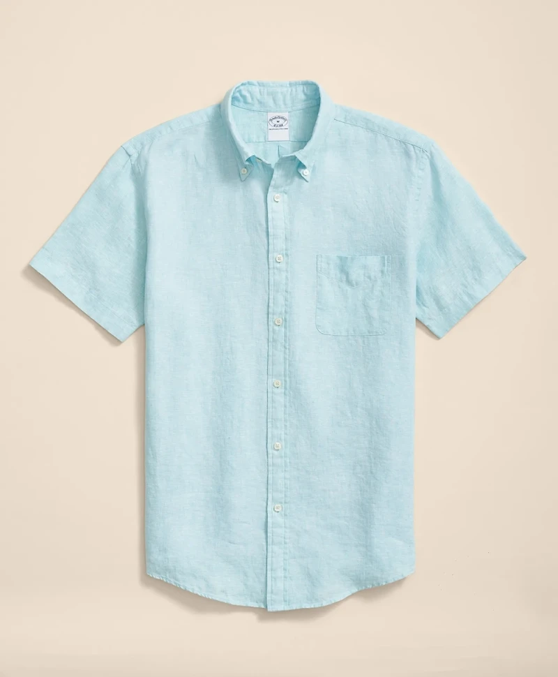 Irish Linen Short-Sleeve Sport Shirt