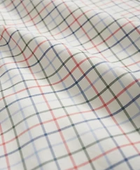 Stretch Supima<sup>®</sup> Cotton Non-Iron Twill Polo Button Down Collar, Tattersall Shirt