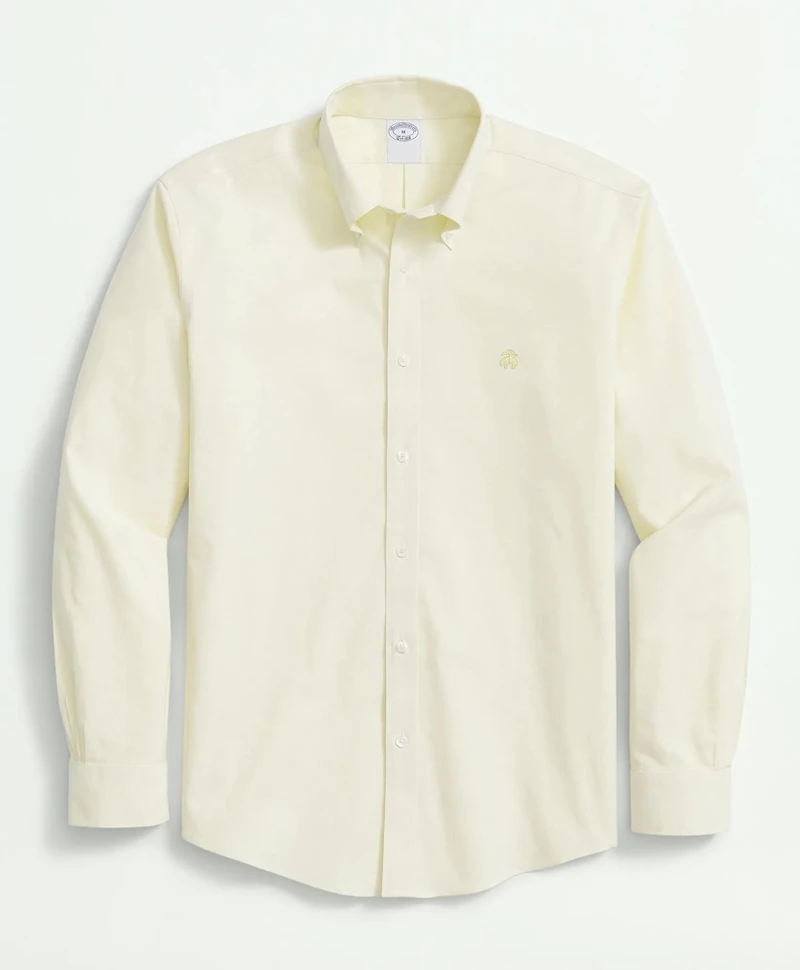 Stretch  Cotton Non-Iron Oxford Polo Button Down Collar Shirt