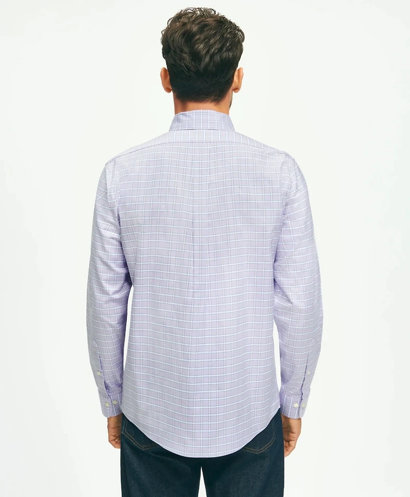 Stretch Cotton Non-Iron Oxford Polo Button Down Collar