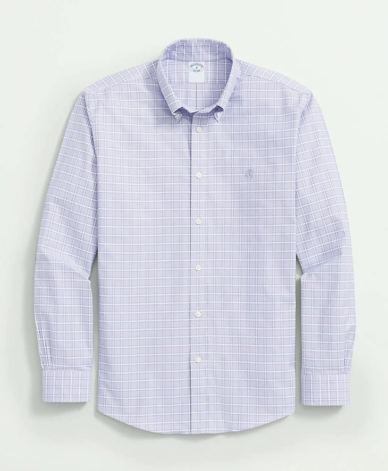 Stretch Cotton Non-Iron Oxford Polo Button Down Collar