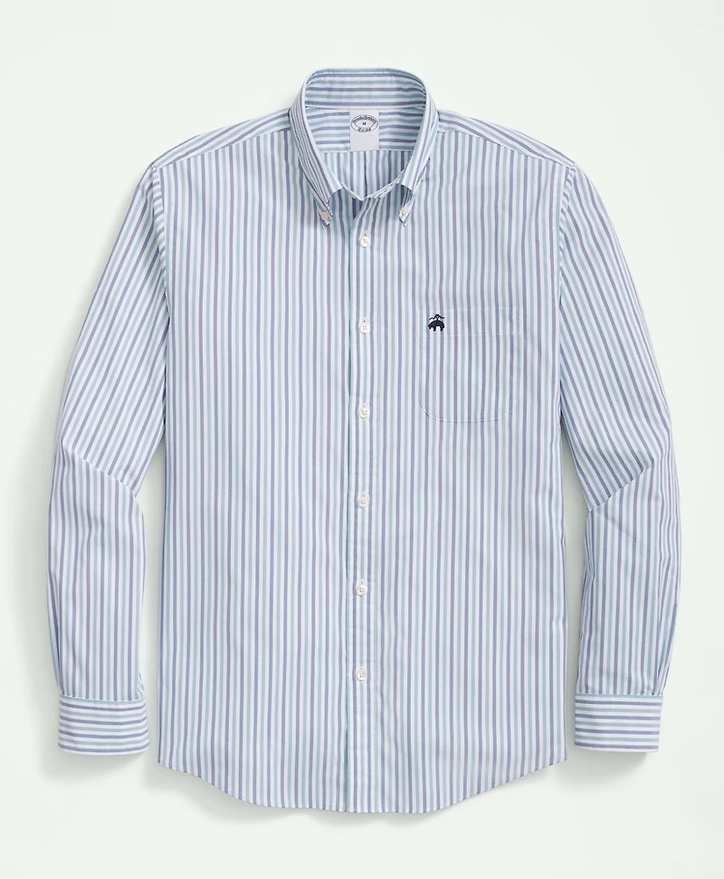 Performance Series Stretch Button-Down Collar, Striped Sport Shirt