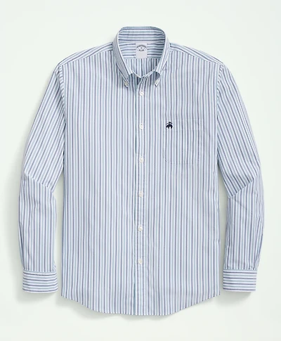 Performance Series Stretch Button-Down Collar, Striped Sport Shirt