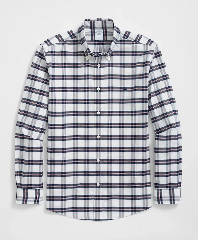 Stretch Cotton Non-Iron Oxford Polo Button Down Collar