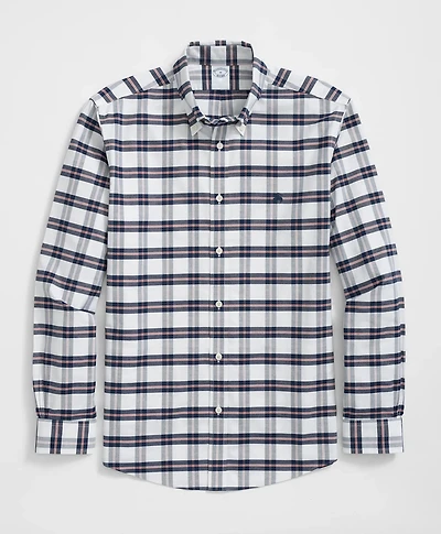 Stretch Cotton Non-Iron Oxford Polo Button Down Collar