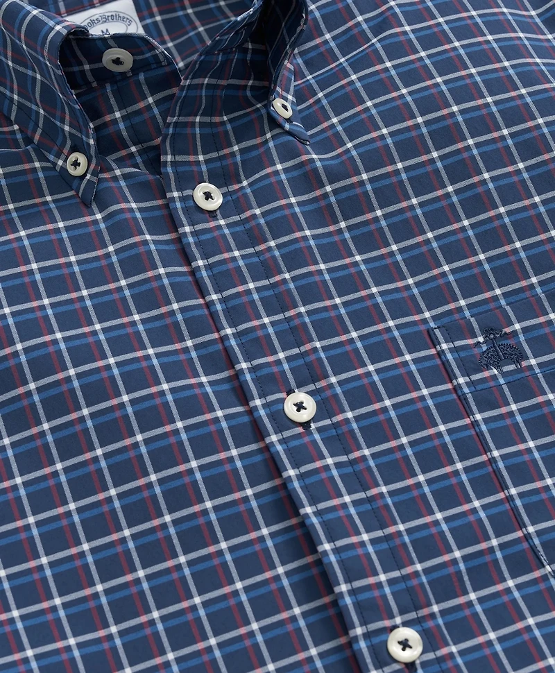 Performance Series Stretch Button-Down Collar, Graph Check Sport Shirt