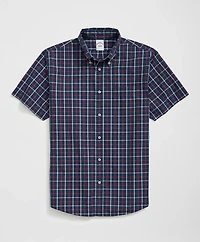 Friday Shirt, Short-Sleeve Poplin Windowpane