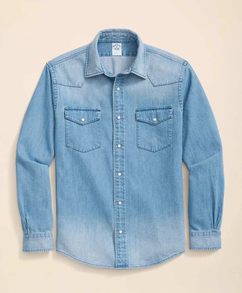 Western Denim Sport Shirt