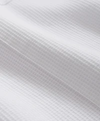Cotton Guayabera Waffle-Weave Short-Sleeve Shirt