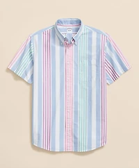 Friday Shirt, Short-Sleeve Poplin Awning Stripe