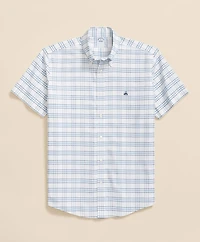 Stretch Cotton Non-Iron Oxford Polo Button-Down Collar