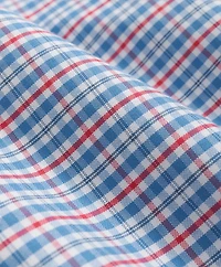 Stretch Cotton Non-Iron Oxford Polo Button Down Collar, Multi Check Shirt