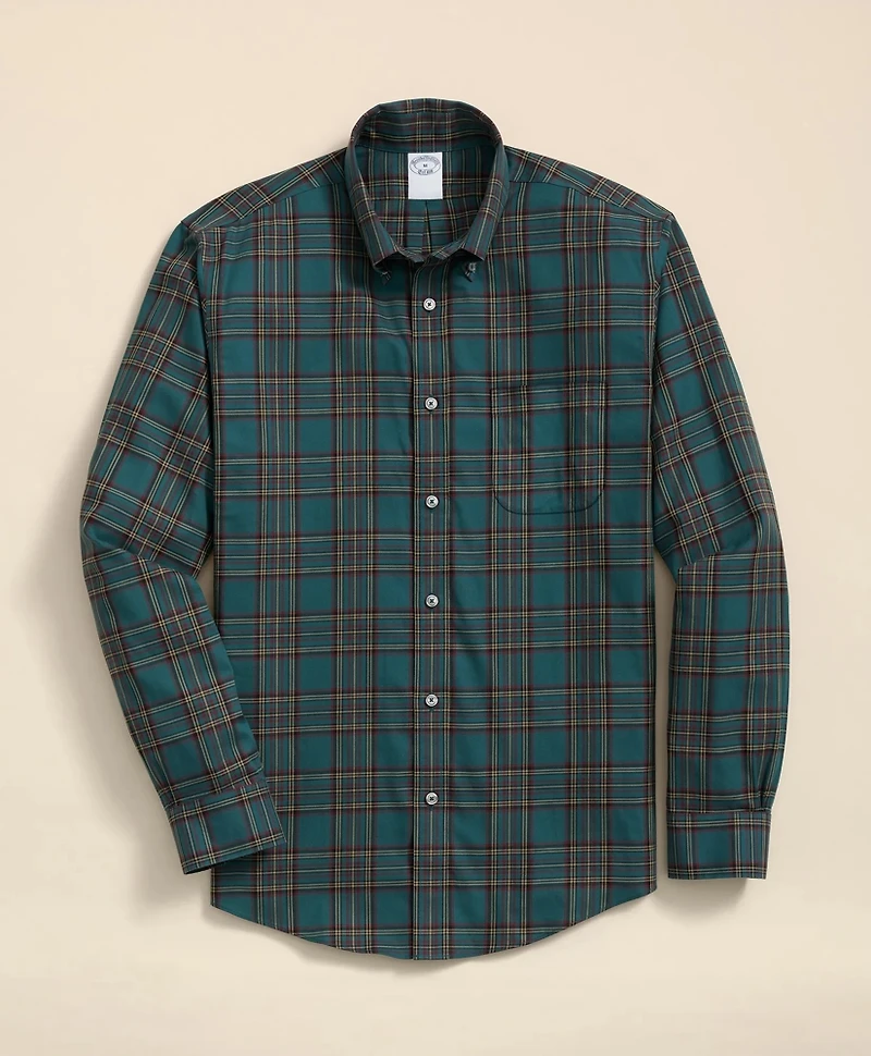 Stretch Supima<sup>®</sup> Cotton Non-Iron Twill Polo Button Down