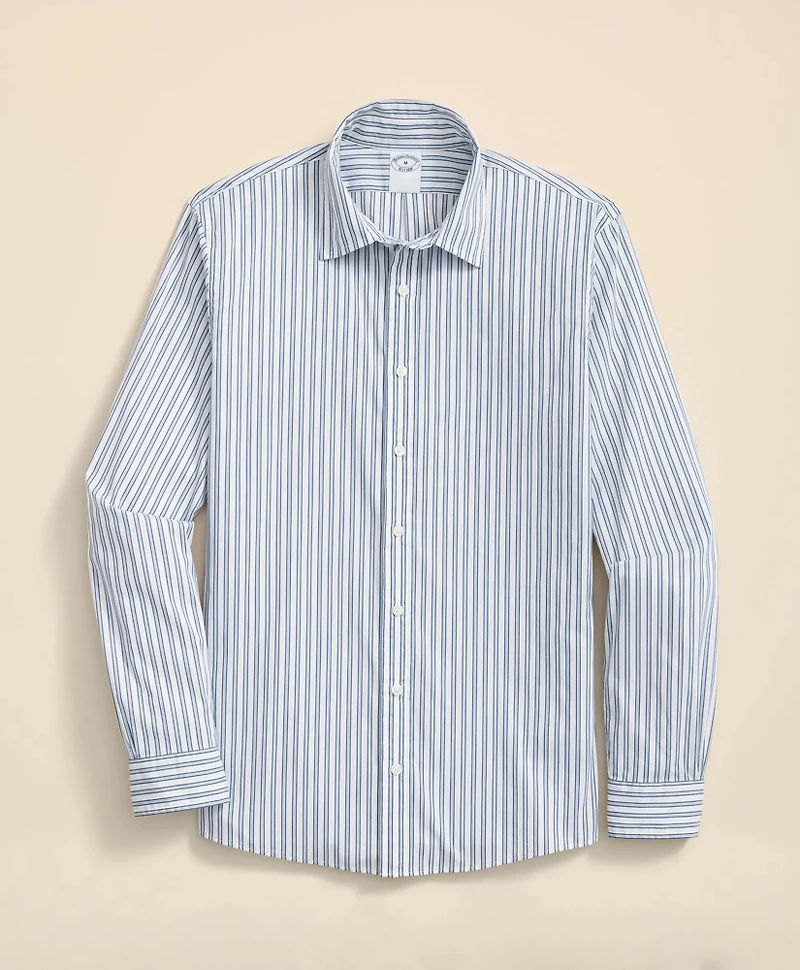 Performance Series Stretch Spread Collar, Striped Sport Shirt
