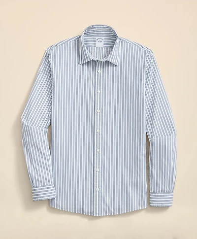 Performance Series Stretch Spread Collar, Striped Sport Shirt