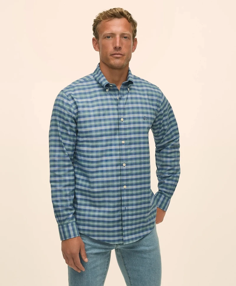 Stretch Non-Iron Oxford Button-Down Collar