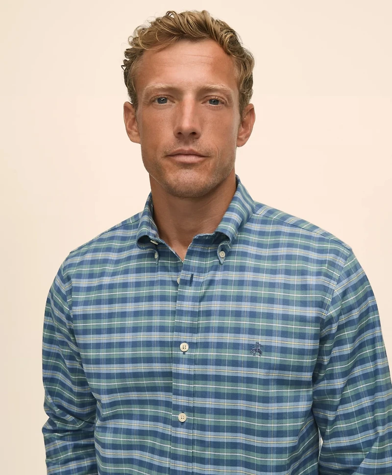 Stretch Non-Iron Oxford Button-Down Collar