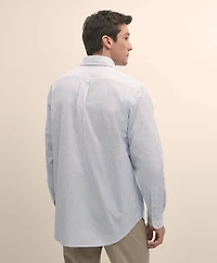 Brooks Brothers X PEANUTS Traditional Fit Cotton Oxford Button-Down Collar, Striped Sport Shirt
