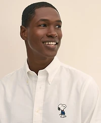 Brooks Brothers X PEANUTS Traditional Fit Cotton Oxford Button-Down Collar, Sport Shirt