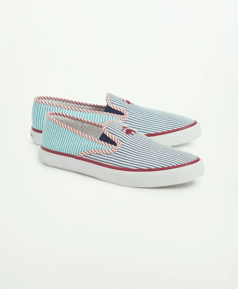 Sperry x Brooks Brothers "Seersucker" Slip On