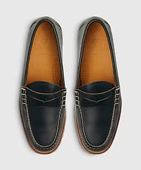 Leather Penny Loafer with Lug Sole