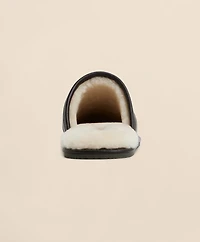 Leather Shearling Slippers