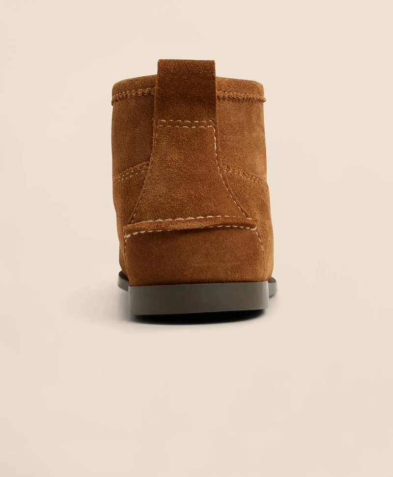 Leather Lace-Up Chukka Boots