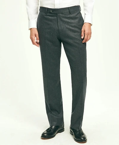 Traditional Fit Wool Flannel Dress Pants