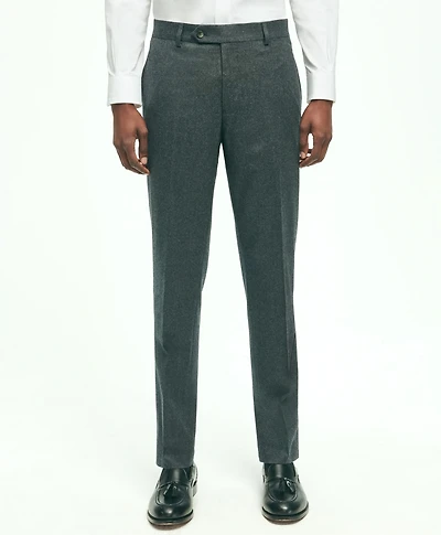 Slim Fit Wool Flannel Dress Pants