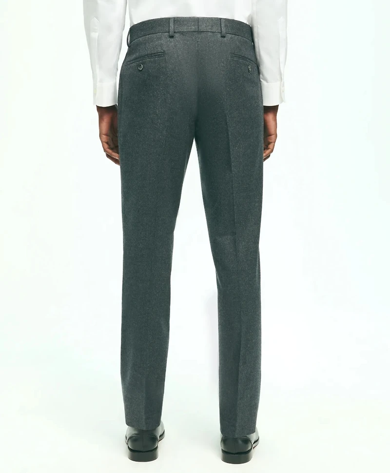 Slim Fit Wool Flannel Dress Pants