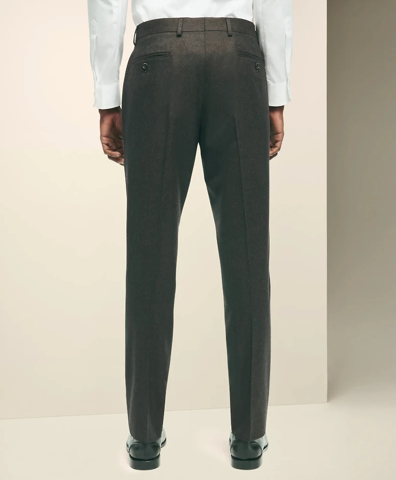 Slim Fit Wool Flannel Dress Pants