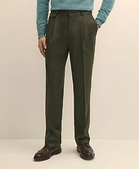 Classic Fit Wool Twill Dress Pants