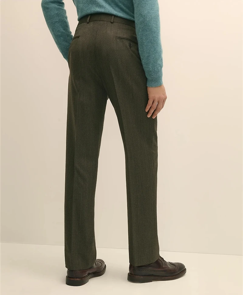Classic Fit Wool Twill Dress Pants