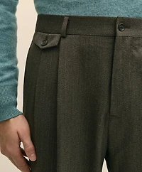 Classic Fit Wool Twill Dress Pants