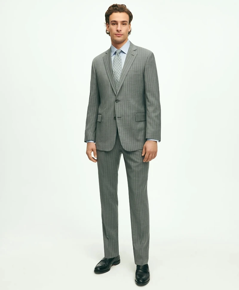 Regent Fit Wool Pinstripe 1818 Suit