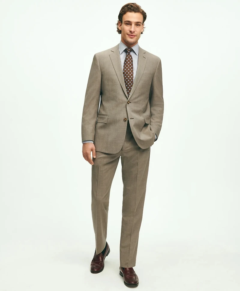 Regent Fit Wool Micro Houndstooth 1818 Suit
