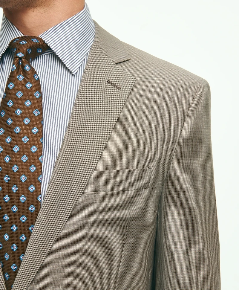 Regent Fit Wool Micro Houndstooth 1818 Suit