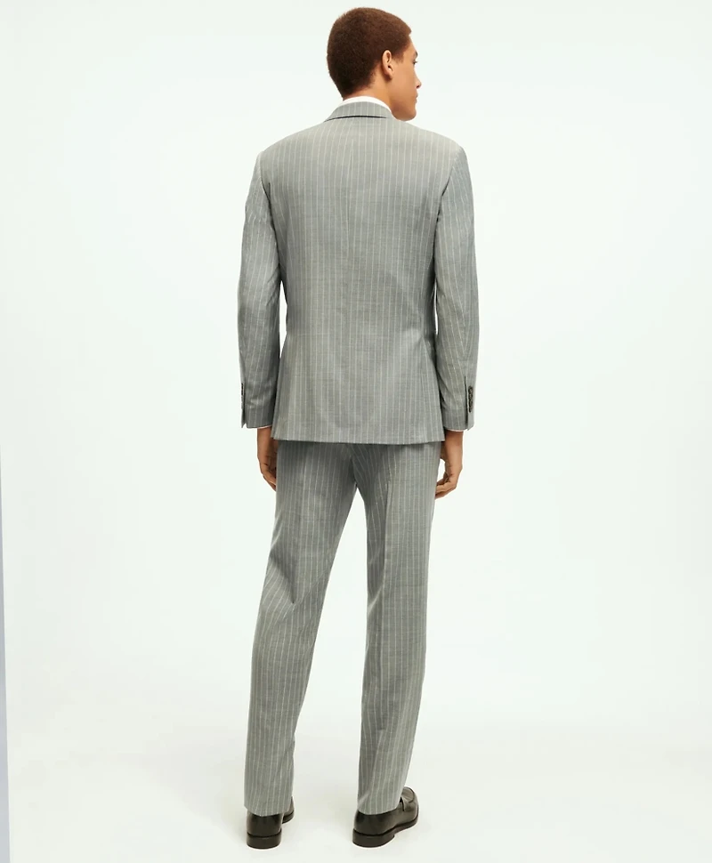 Milano Fit Wool Pinstripe 1818 Suit