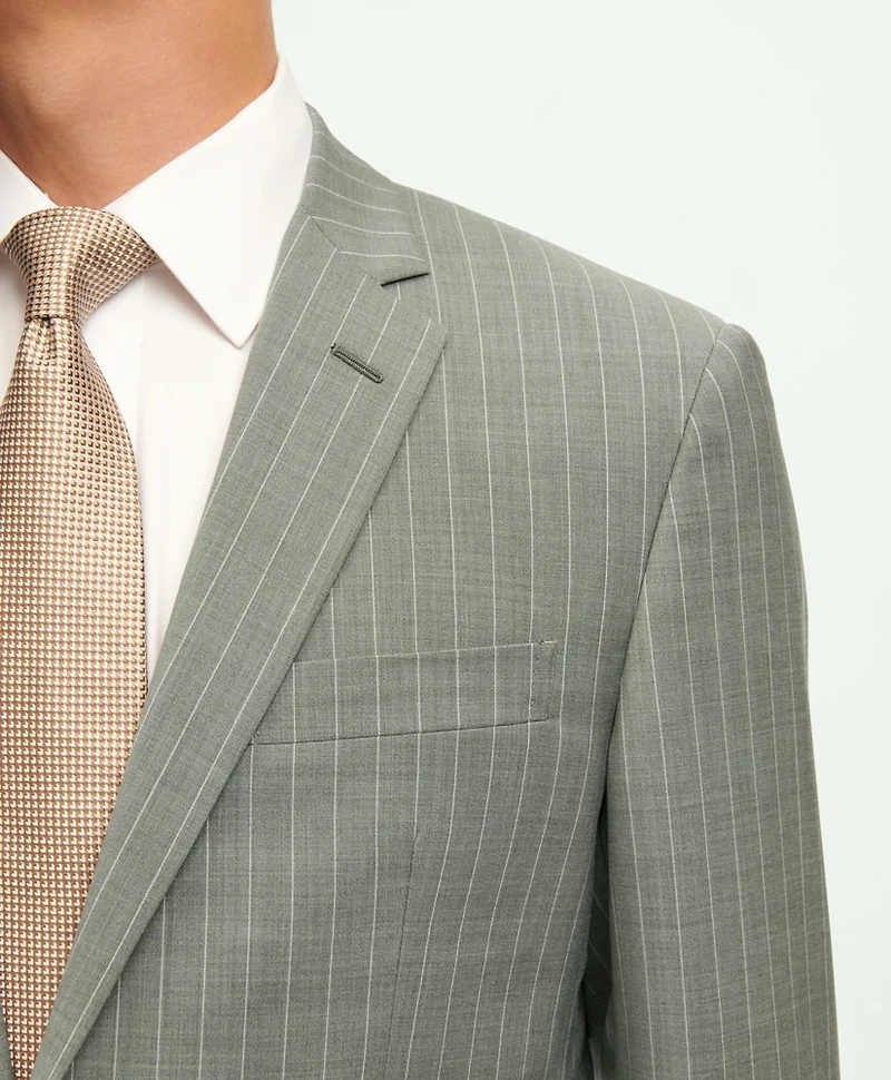 Milano Fit Wool Pinstripe 1818 Suit