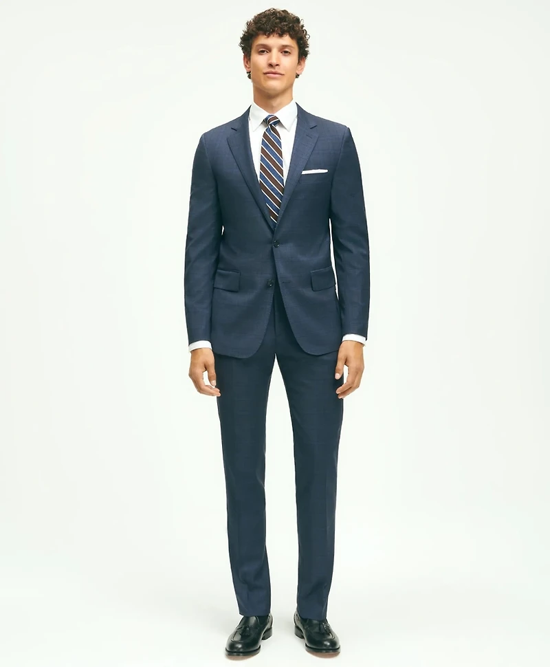 Classic Fit Wool Checked 1818 Suit