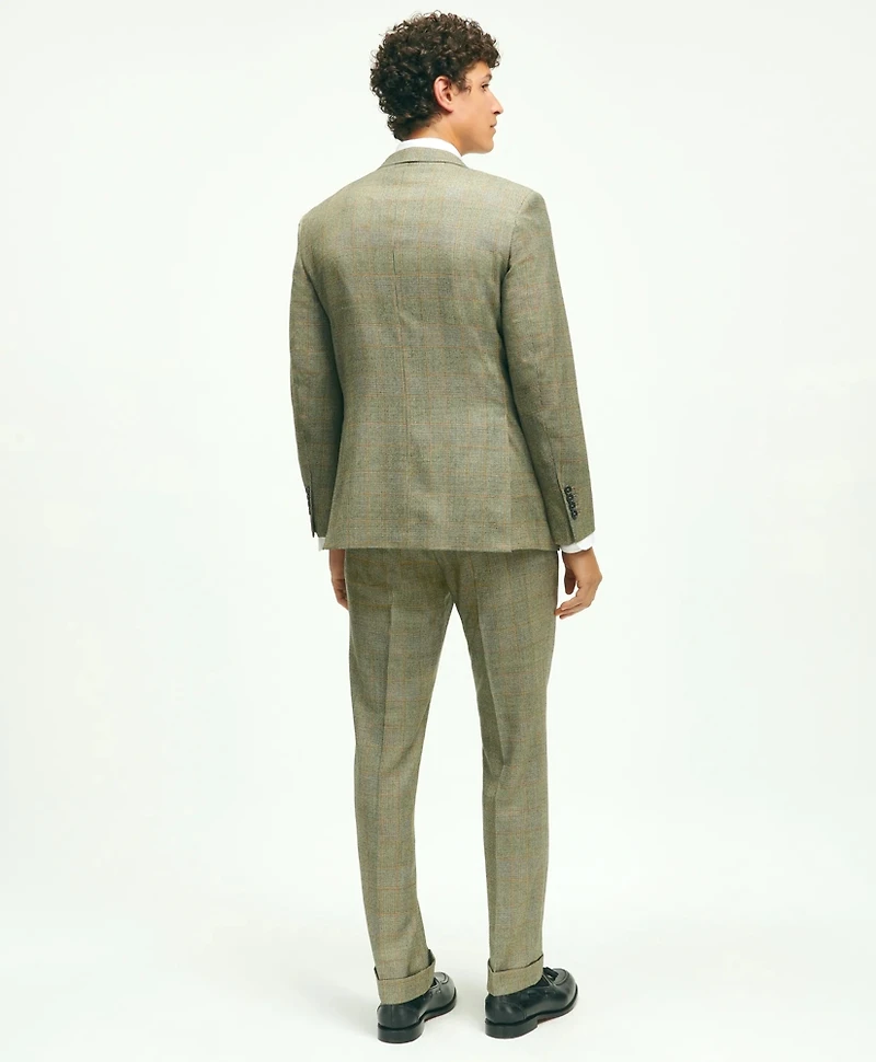 Classic Fit Stretch Wool Windowpane 1818 Suit