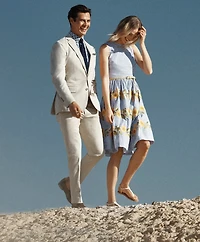 Classic Fit Stretch Cotton Suit Pants