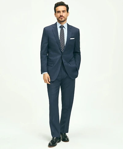 Traditional Fit Wool Checked 1818 Suit