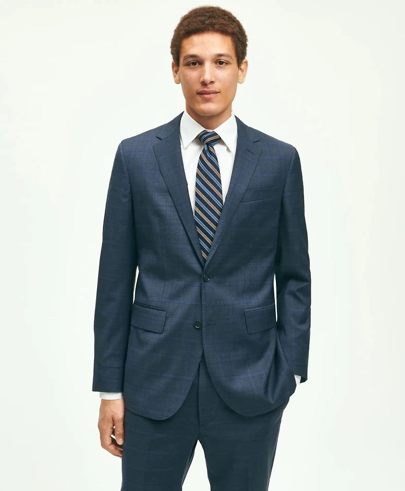 Slim Fit Wool Checked 1818 Suit